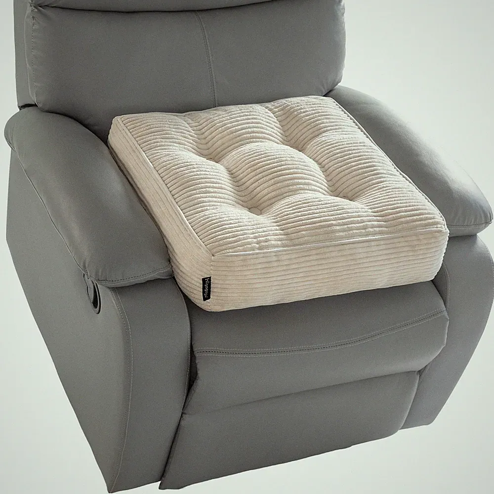 HIGOGOGO Tufted Corduroy Recliner Seat Cushion for Elderly, High Density Foam...