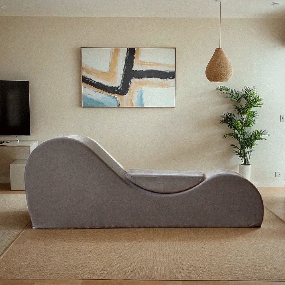 ‌Solace Chaise Lounge Chair - Ergonomic Recliner with High-Density Foam